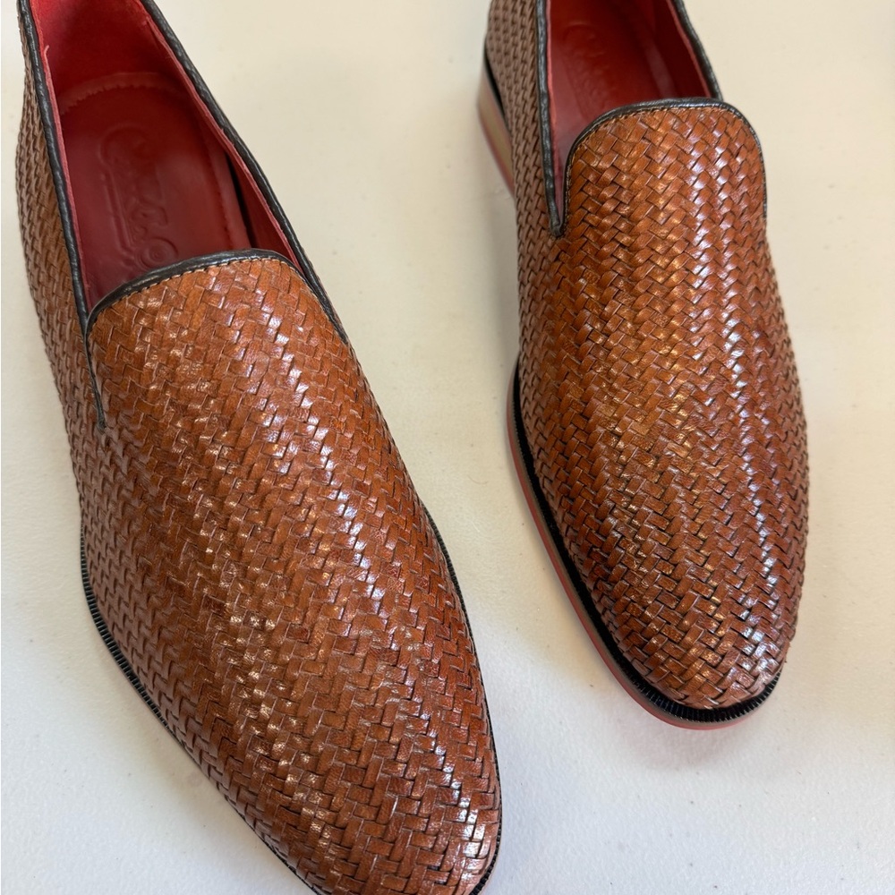 New Carlos By Carlos Santana Gibson Weave Loafer Men size 7 USA